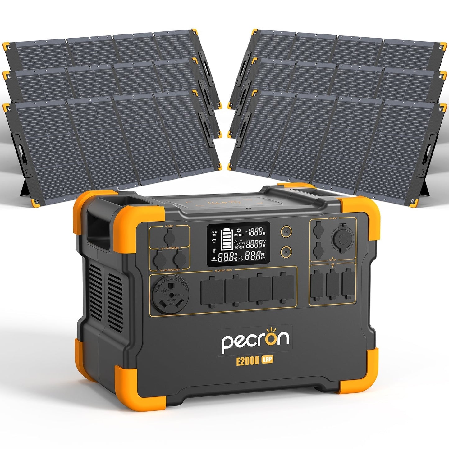 PECRON E2000LFP Expandable Portable Power Station 2000W 1920Wh - E2000LFP