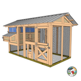 Carolina Coops American Coop | 6  Foot Wide Chicken Coop - AMER-BR-BH-6-12