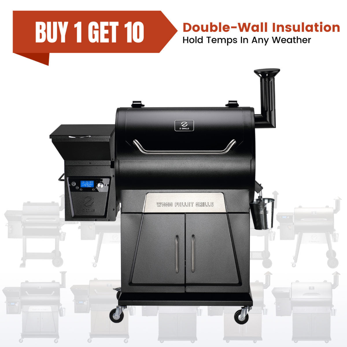 Z Grills FLAGSHIP 700D3 CNET Best Pellet Grills 2025 - ZPG-700D3-BOGT