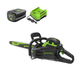 Greenworks 80V 20" Cordless Battery Chainsaw w/ 4.0Ah Battery & Charger - 2025702