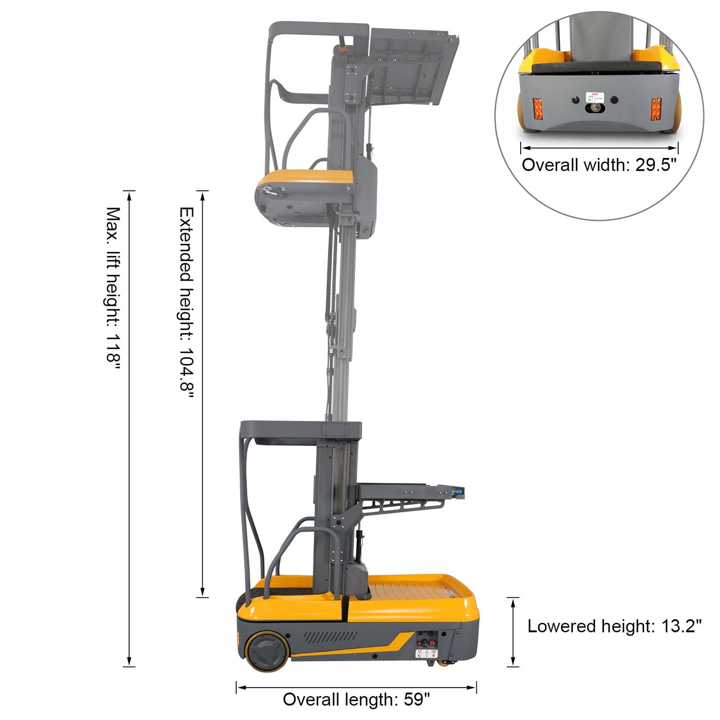 Apollolift Electric Mini Order Picker   - A-500101