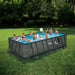 Summer Waves 18ft x 9ft x 52in Above Ground Rectangle Frame Swimming Pool Set - 202935