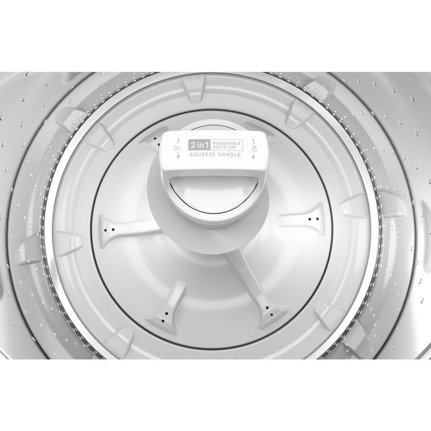 WHIRLPOOL WTW4957PW 3.8-3.9 Cu. Ft. Whirlpool® Top Load Washer with Removable Agitator - WTW4957PW-KT