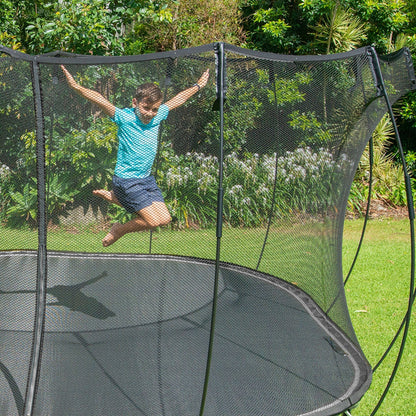 Springfree Trampoline Kids Outdoor Large Square 11 Ft Trampoline with Enclosure - 212964
