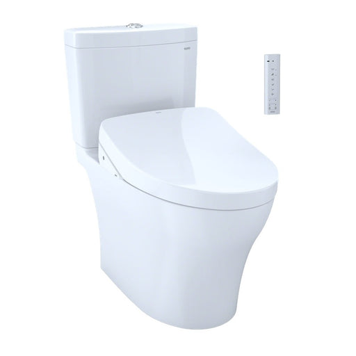 TOTO AQUIA IV WASHLET+ S550E TWO PIECE TOILET 1.28 GPF & 0.8 GPF UNIVERSAL HEIGHT MW4463056CEMFGA#01