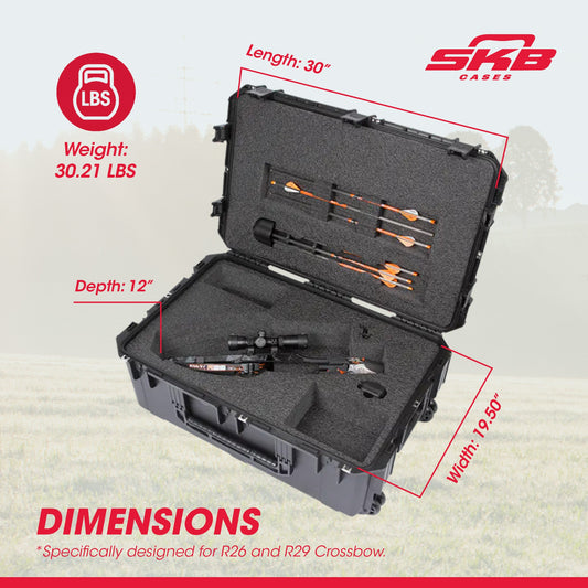 SKB iSeries Ravin R26 and R29 Military Grade Crossbow Case, Black (Open Box) - 218907