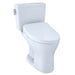 TOTO DRAKE WASHLET+ S550E TWO-PIECE TOILET 1.28 GPF & 0.8 GPF MW7463056CEMGA#01 - Backyard Provider