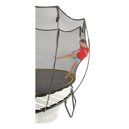 Springfree Outdoor Square 13 Foot Trampoline, Enclosure, Hoop Game, and Ladder - 215885