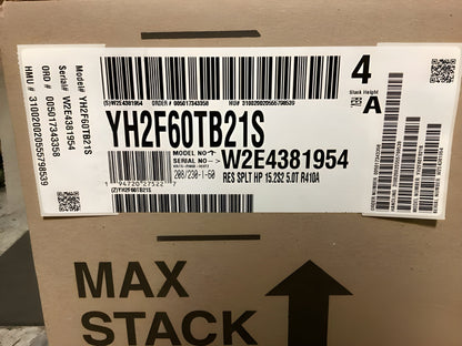 York International 2 Ton "LX" Series Split-System Heat Pump 14 SEER 208-230/60/1 R-410A - YHE24B21SA