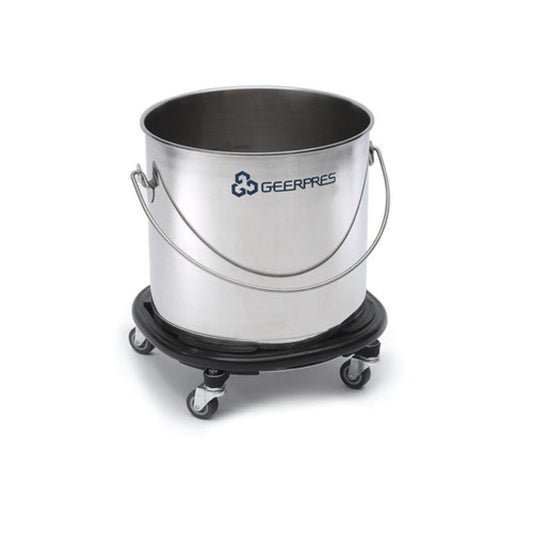 Geerpres Stainless Steel 32 Qt. Bucket w/ Bumper (8 Gallon) - GEE-2223
