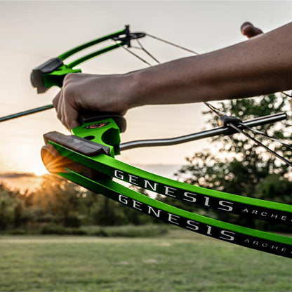 Genesis Archery Original Adjustable Right Handed Compound Bow, Green (2 Pack) - 323550