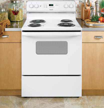 HOTPOINT 30" Free-Standing Standard Clean Electric Range - RBS360DMWW-KT