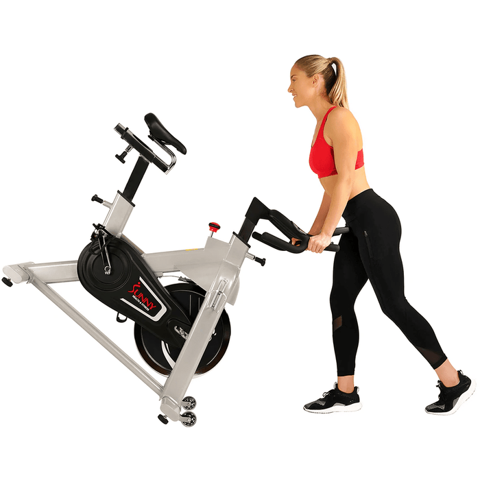 Sunny Health & Fitness Flywheel Belt Drive Commercial Indoor Cycling Bike