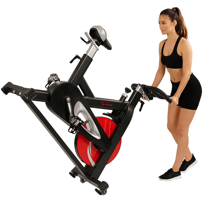 Sunny Health & Fitness Evolution Pro Magnetic Belt Drive Indoor Cycling Bike