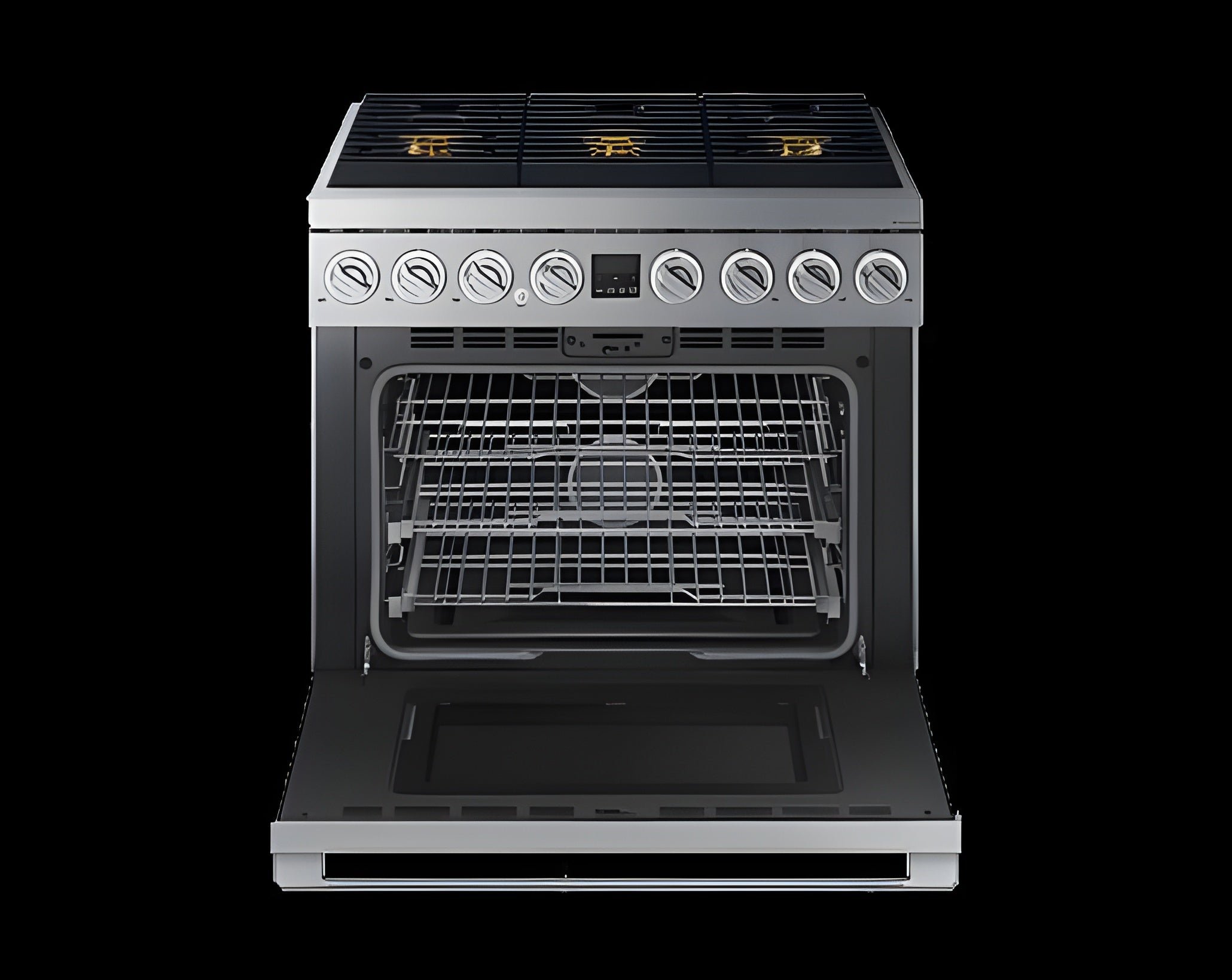 DACOR Transitional 36" Gas Range, Silver Stainless Steel, Natural Gas/Liquid Propane -