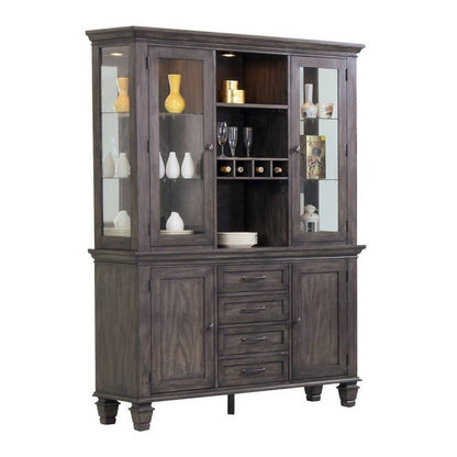 Sunset Trading Shades of Gray 11 Piece 82" Rectangular Extendable Dining Set - DLU-EL9282-C90-BH11PC