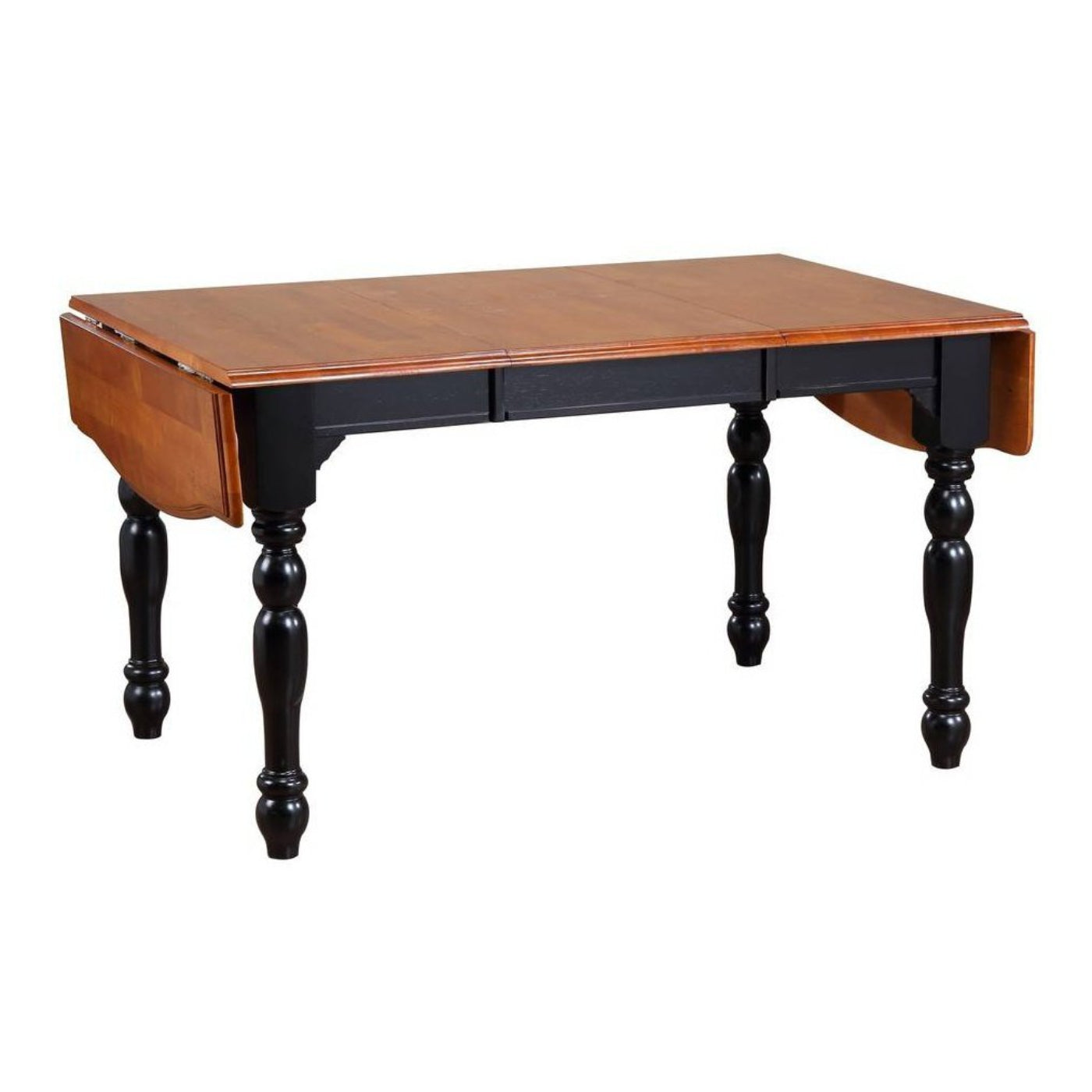 Sunset Trading Black Cherry Selections 5 Piece 72" Rectangular Drop Leaf Extendable Dining Set - DLU-TDX3472-820-AB5PC