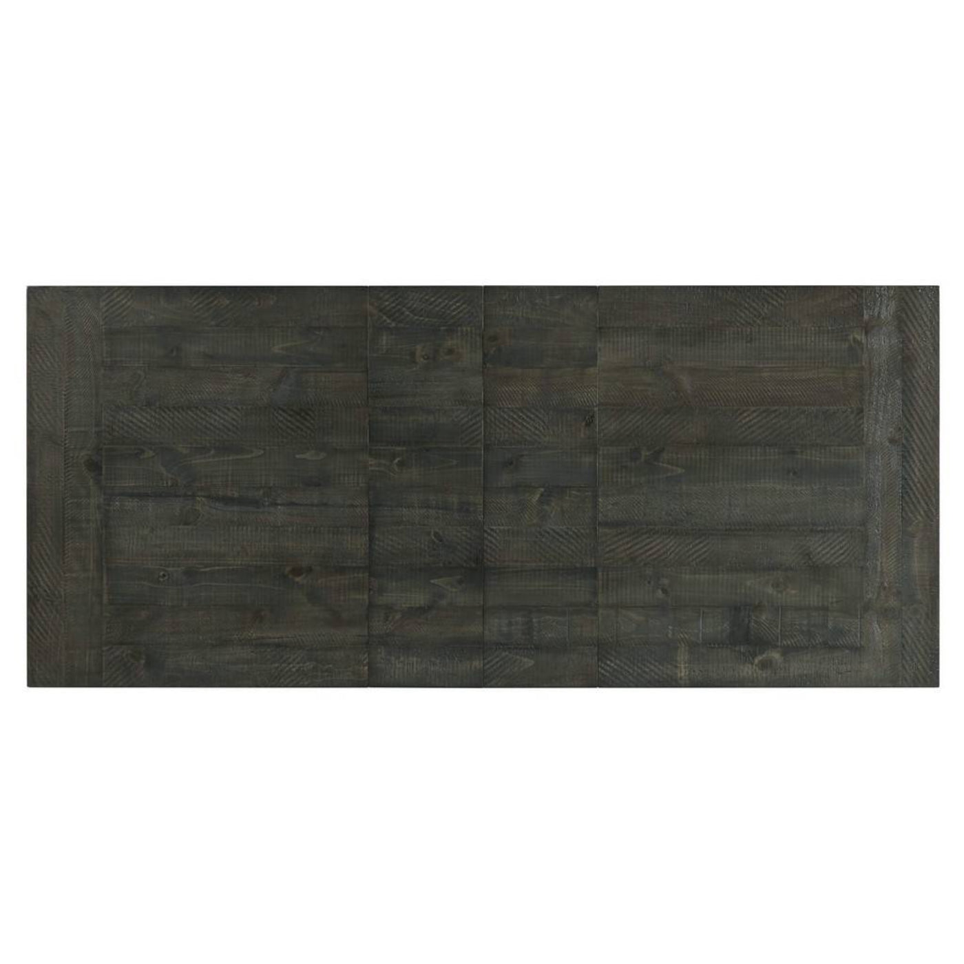 Sunset Trading Trestle 96" Rectangular Extension Pedestal Dining Table | Distressed Gray Wood -  ED-SK100
