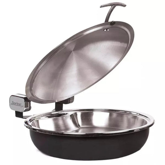 Spring USA 2382-88/36 Titanium Seasons Induction Sauteuse Chafing Dish w/ Black Pearl Accents - SP23828836