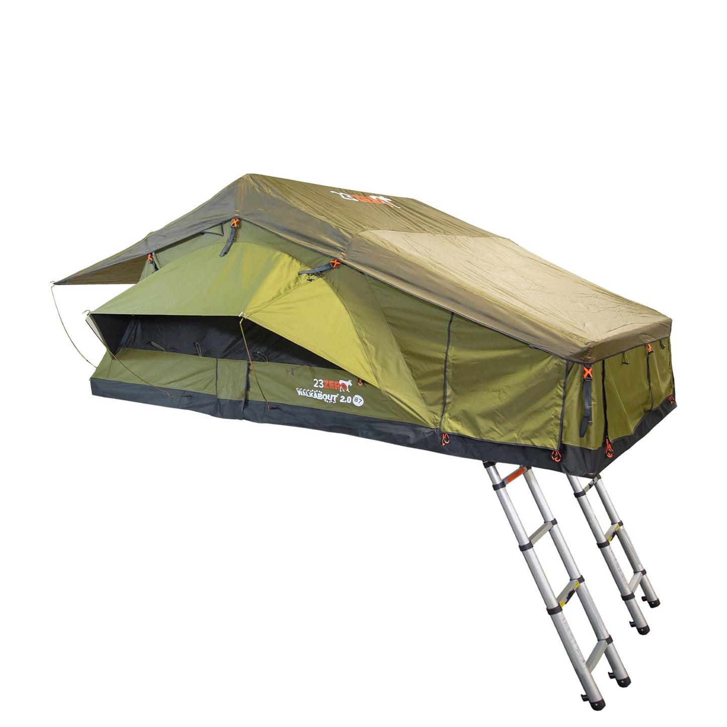 23ZERO Walkabout 87" 2.0 6-Person Roof Top Tent - 230WA8720