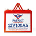 PATRIOT POWER 12V 200Ah/24V 100Ah BATTERY BUNDLE KIT for MARINE/RV