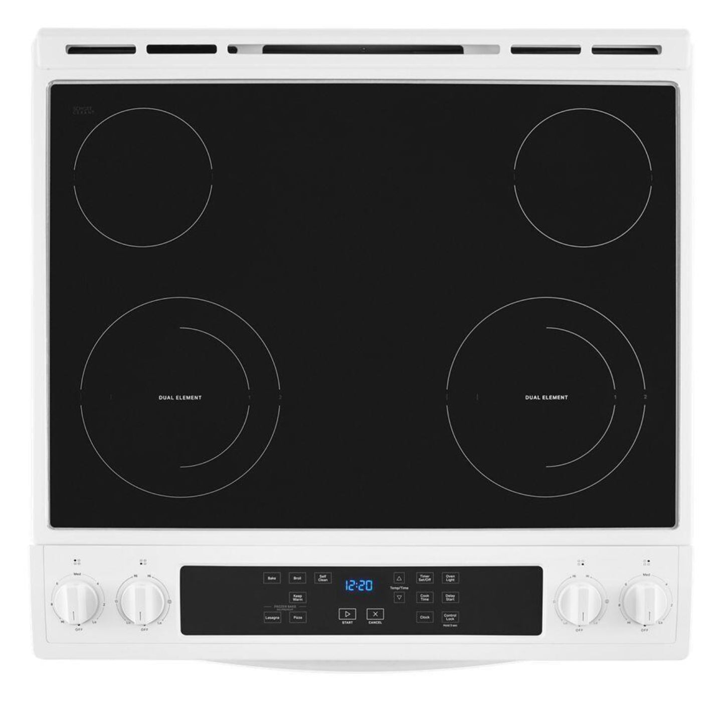 WHIRLPOOL WEE515S0LW 4.8 Cu. Ft. Whirlpool® Electric Range with Frozen Bake™ Technology - WEE515S0LW-KT