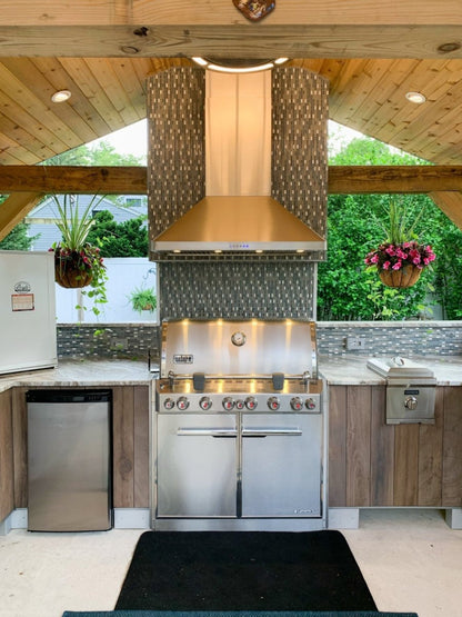 Proline Wall-Mounted Range Hood 900/1200 CFM Stainless Steel - PLJW-129