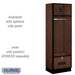 Salsbury 24" Wide Designer Wood Open Access Locker - 30024MAP