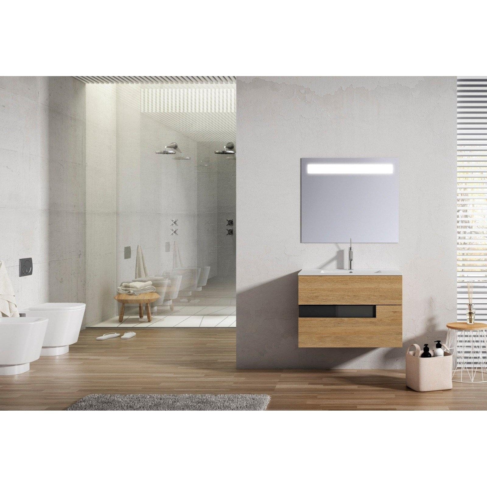 Lucena Bath Vision 24" Contemporary Wood Single Vanity in 6 colors - Backyard Provider