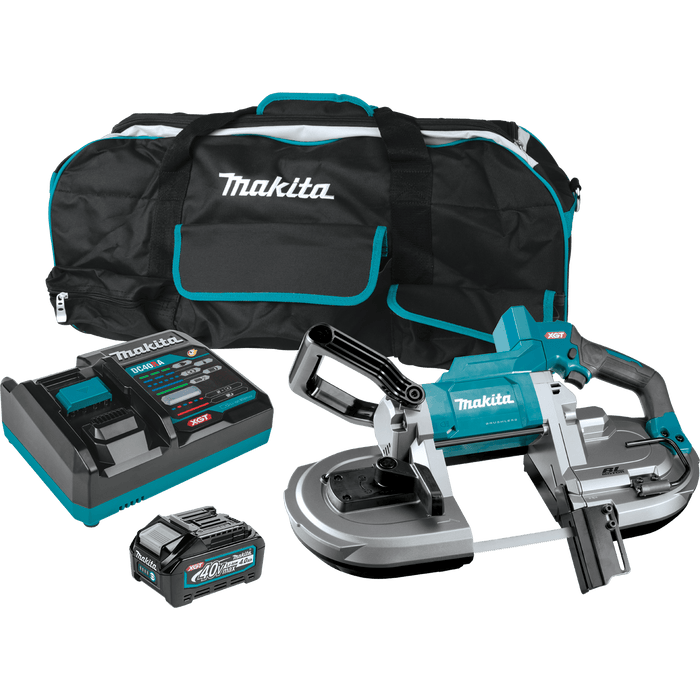 Makita 40V Max XGT Brushless Cordless Deep Cut Portable Band Saw Combo Kit 4.0Ah - GBP01M1