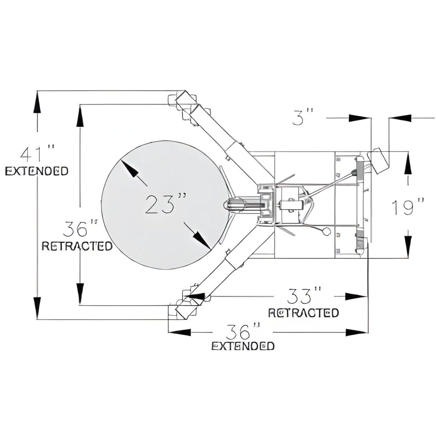 Wesco Industrial Products DM-1100 650 lb. / 1,100 lb. Ergonomic Hydraulic Drum Handler with Gator Grip Clamp 240150