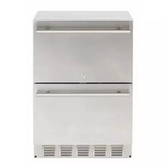 Sapphire 24" Outdoor Refrigerator with Drawers, 4.6 cu. ft. Capacity Full Wrapped Stainless Steel Exterior - SRD24-OD