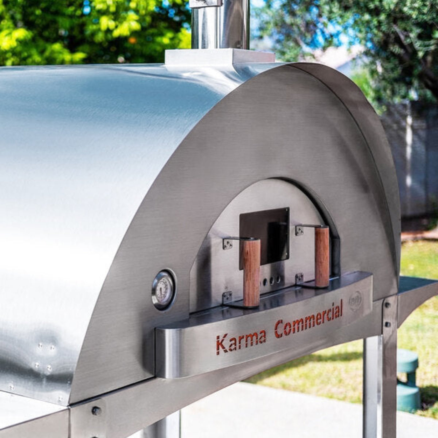 WPPO Karma 55 Commercial Stainless Steel Wood Fire Outdoor Pizza Oven WKK-04COM - WKK-04COM