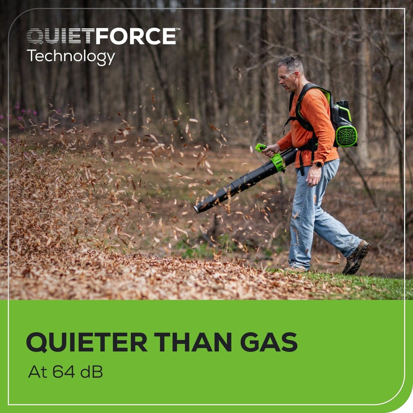 Greenworks 60V 800 CFM Cordless Battery Brushless Backpack Blower w/ 4.0Ah Battery & Charger - 2436202