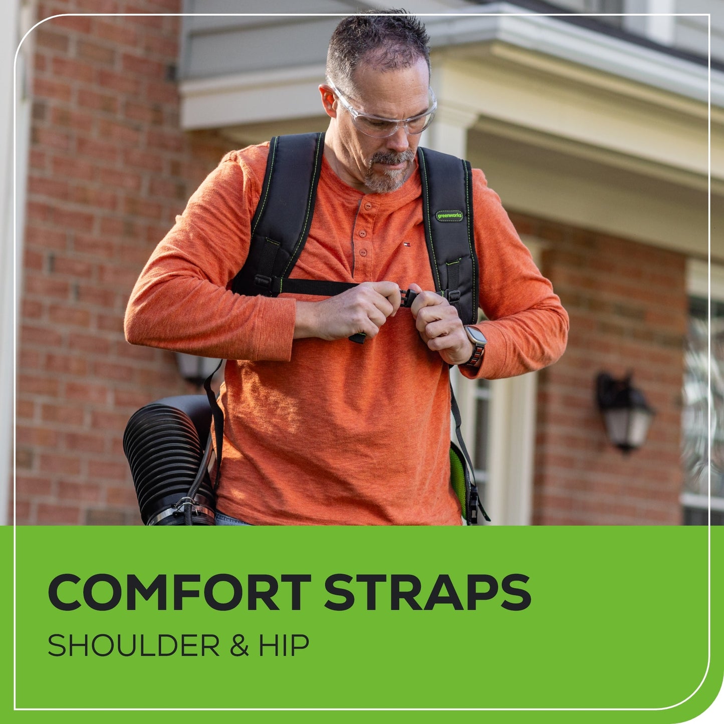 Greenworks 60V 800 CFM Cordless Battery Brushless Backpack Blower w/ 4.0Ah Battery & Charger - 2436202