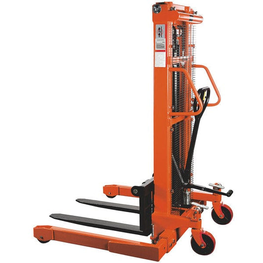 Noblelift 2,200 lb. Manual Hydraulic Stacker with 118" Max Lift Height SFH22-118 - Backyard Provider