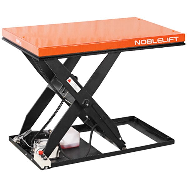 Noblelift Electric Stationary Single Scissor Lift Table with 32" x 56" Platform ELF55-32X56 - 110V, 5,500 lb. Capacity
