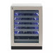 Sapphire Indoor | 24" Single Zone Wine Refrigerator , 7 Extension Wine Racks, Sapphire Blue Interior and Stainless Steel Door - SW24-SZ