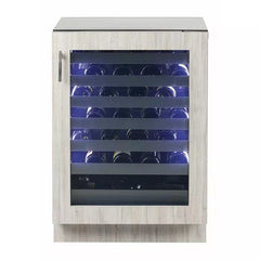 Sapphire Indoor | 24" Single Zone Wine Refrigerator , 7 Extension Wine Racks, Sapphire Blue Interior and Stainless Steel Door - SW24-SZ