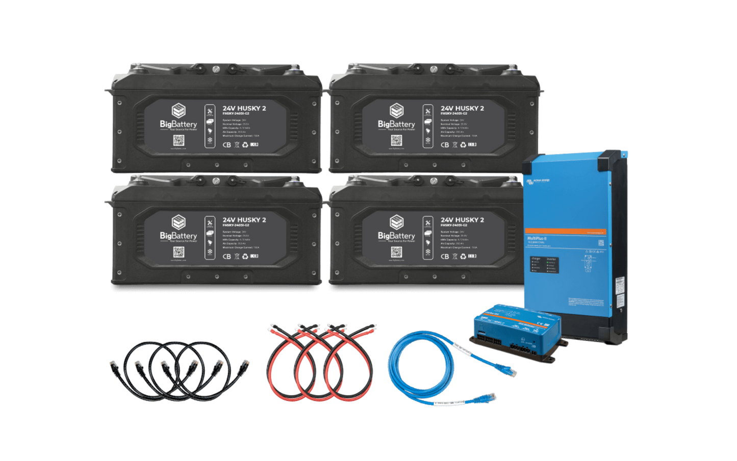 Big Battery 24V 4X HUSKY 2 KIT – Victron - K0703