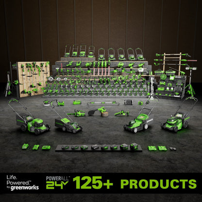 Greenworks 48V (2x24V) 20" Cordless Battery Push Mower w/ (2) 4.0Ah USB Batteries & Charger - 2532802