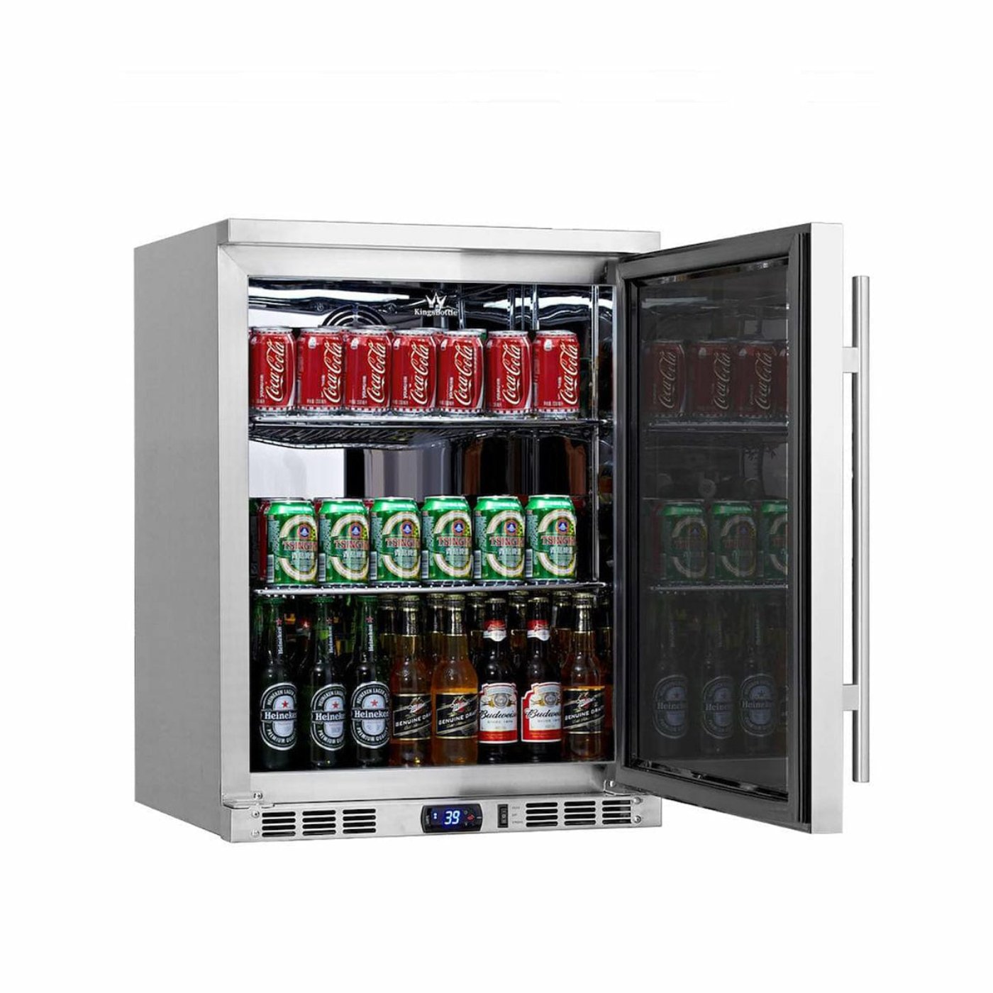 Kings Bottle 24'' Outdoor Beer Fridge Cooler Stainless Steel - KBU55ASD