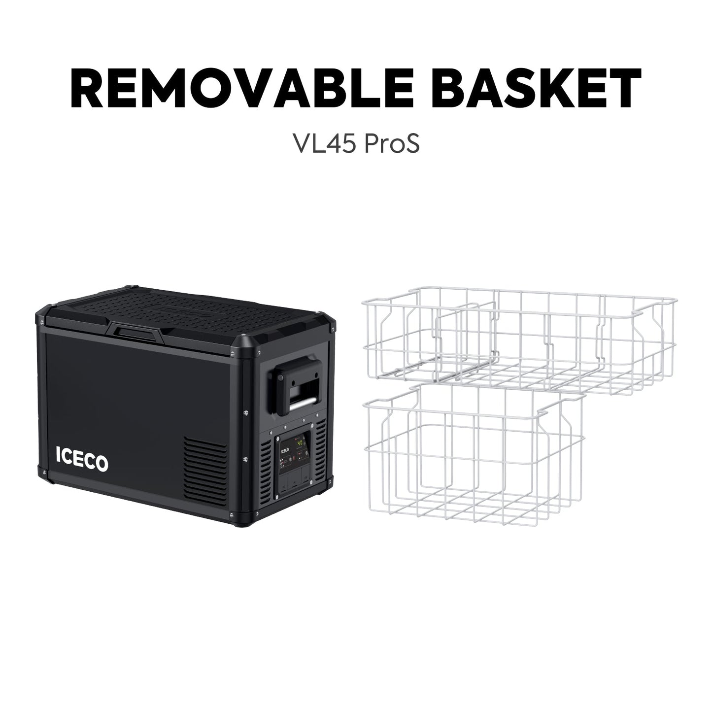 ICECO47.5QT VL45ProS Portable Single Zone Fridge With Magnetic Power BankVL45PROS+Magnetic Power Bank