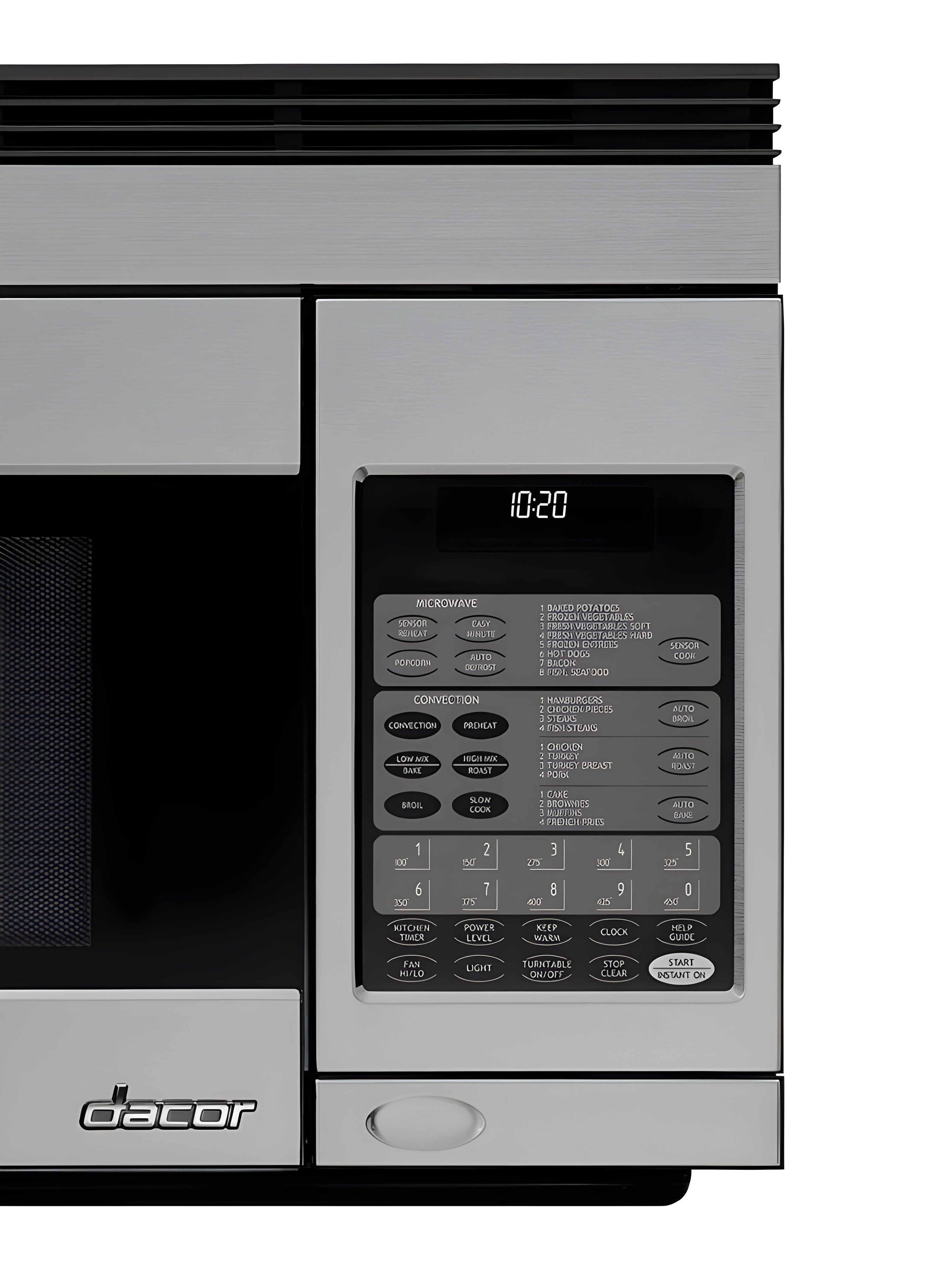 DACOR  30" Over-The-Range Microwave, Silver Stainless Steel - PCOR30S-KT