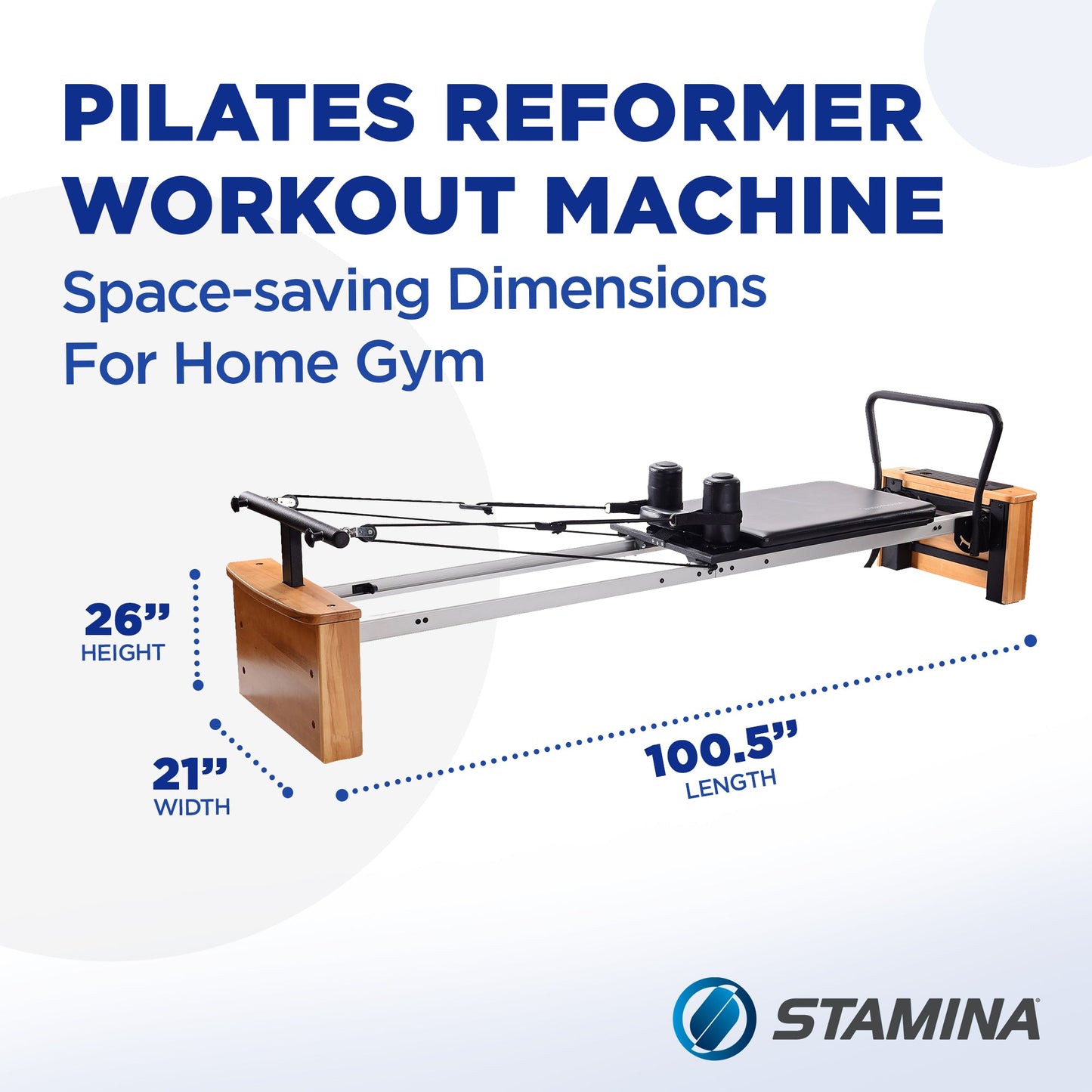 Stamina Products AeroPilates Board Pro Reformer Body Resistance Workout System - 251074