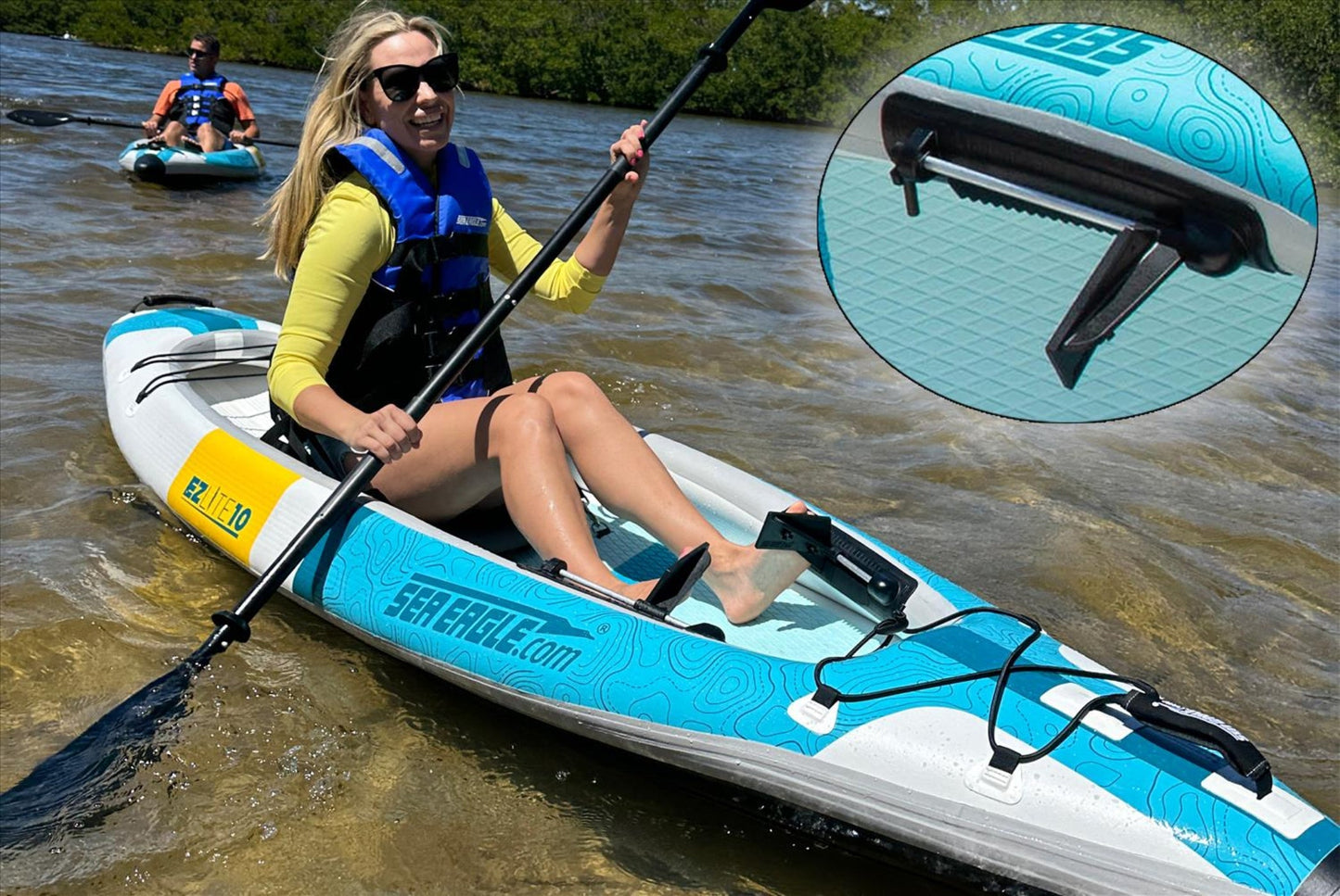 Sea Eagle EZLITE10K_P 10' EZLite10 Inflatable Kayak Pro Package New - EZLITE10K_P