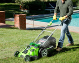 Greenworks 40V 20" Cordless Battery Dual Blade Push Lawn Mower w/ 4.0Ah and 2.0Ah Batteries & Charger - 25302