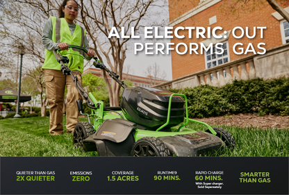 Greenworks 82V 21" Brushless Push Mower w/ 5.0Ah Battery and Dual Port Charger - 2541502