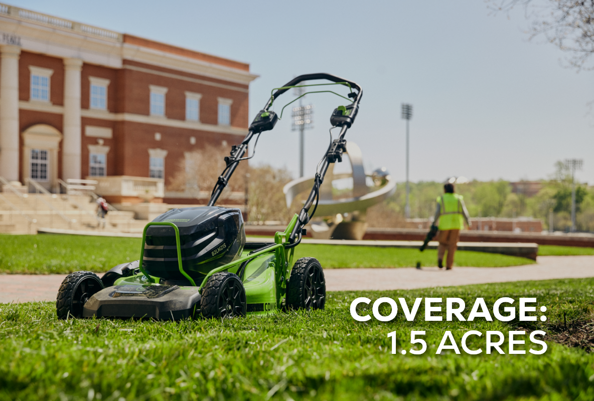 Greenworks 82V 21" Brushless Push Mower w/ 5.0Ah Battery and Dual Port Charger - 2541502