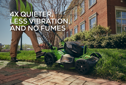 Greenworks 82V 21" Brushless Push Mower w/ 5.0Ah Battery and Dual Port Charger - 2541502